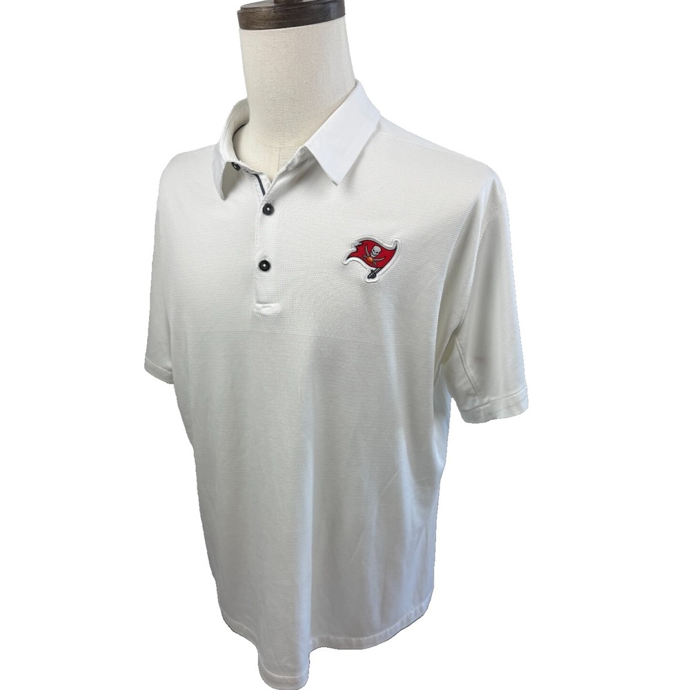 Nike Dri-FIT NFL Tampa Bay Buccaneers White Onfield Polo Shirt Mens XL